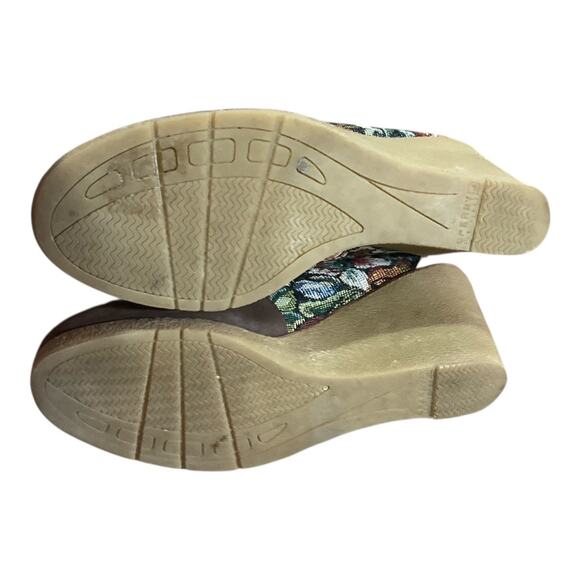 Sperry’s Floral Wedges Women 9 Vintage - Picture 3 of 5